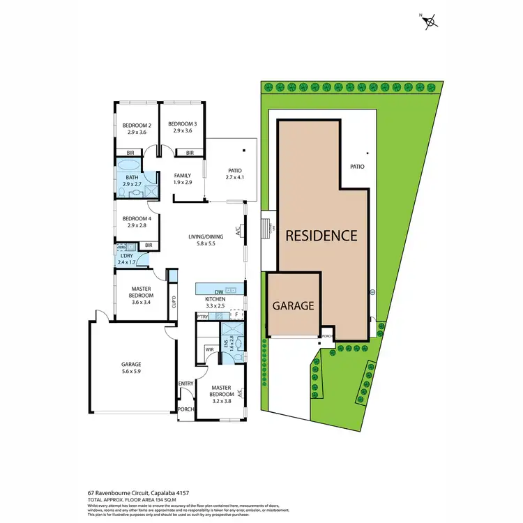 Floorplan of Homely house listing, 67 Ravenbourne Circuit, Capalaba QLD 4157