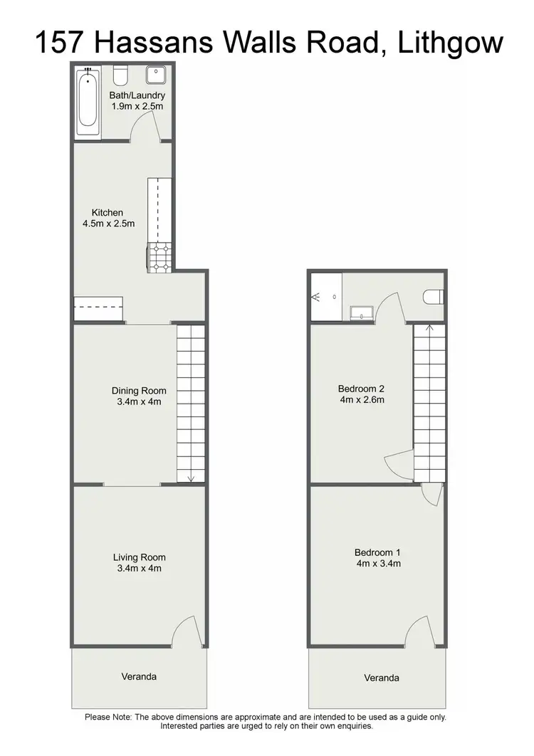 Floorplan of Homely terrace listing, 157 Hassans Walls Road, Lithgow NSW 2790