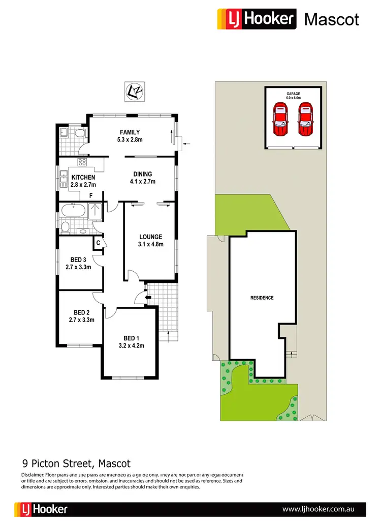 Floorplan of Homely house listing, 9 Picton Street, Mascot NSW 2020