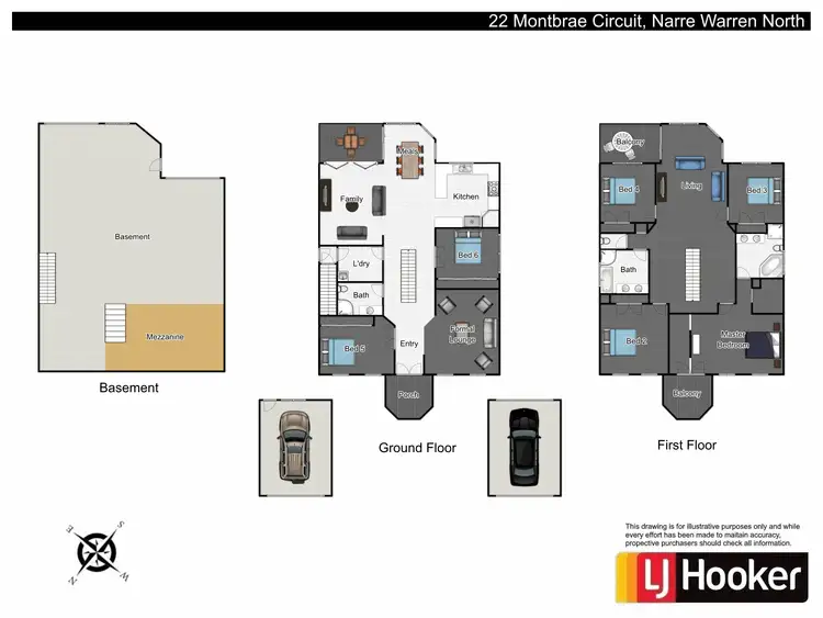 Floorplan of Homely house listing, 22 Montbrae Circuit, Narre Warren North VIC 3804