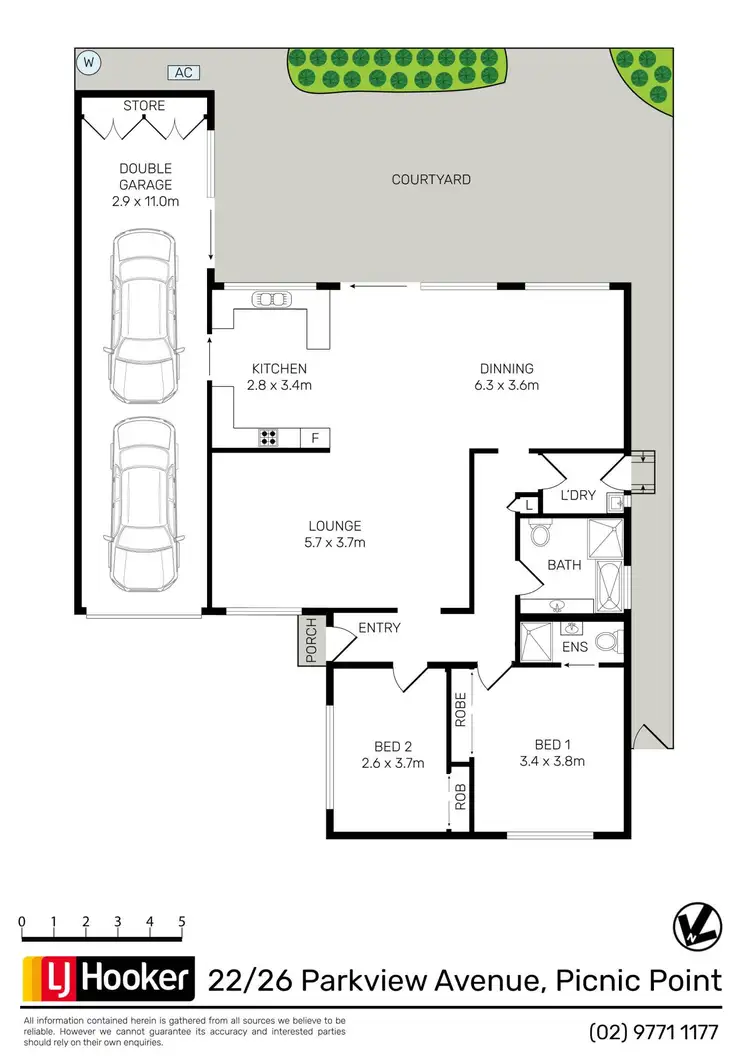 Floorplan of Homely villa listing, 22/26 Parkview Avenue, Picnic Point NSW 2213