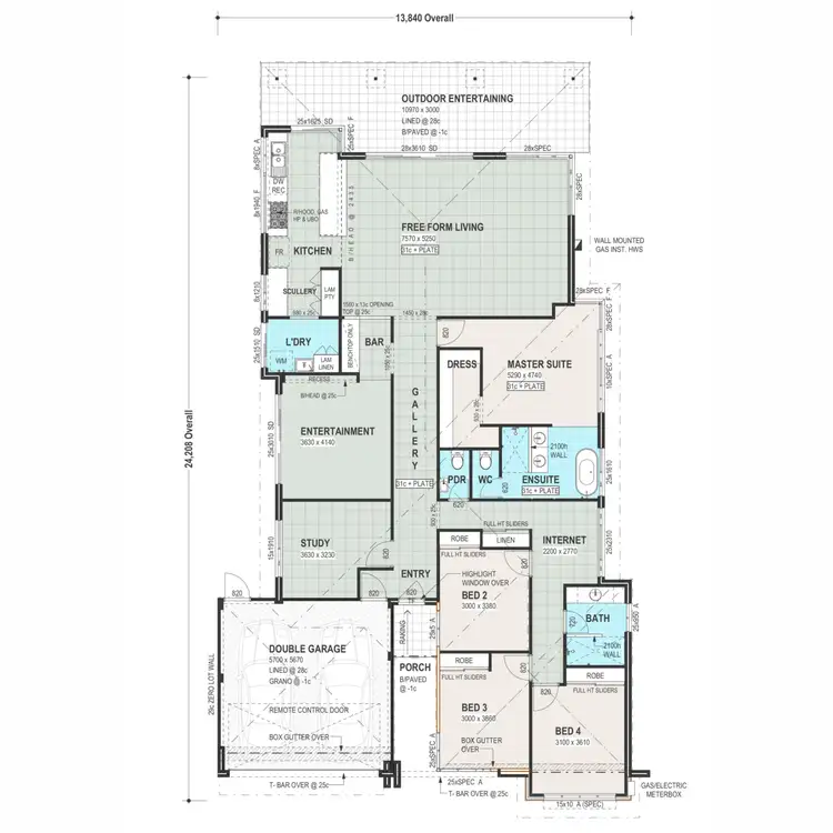 Floorplan of Homely house listing, 55 Wicklow Boulevard, Dalyellup WA 6230