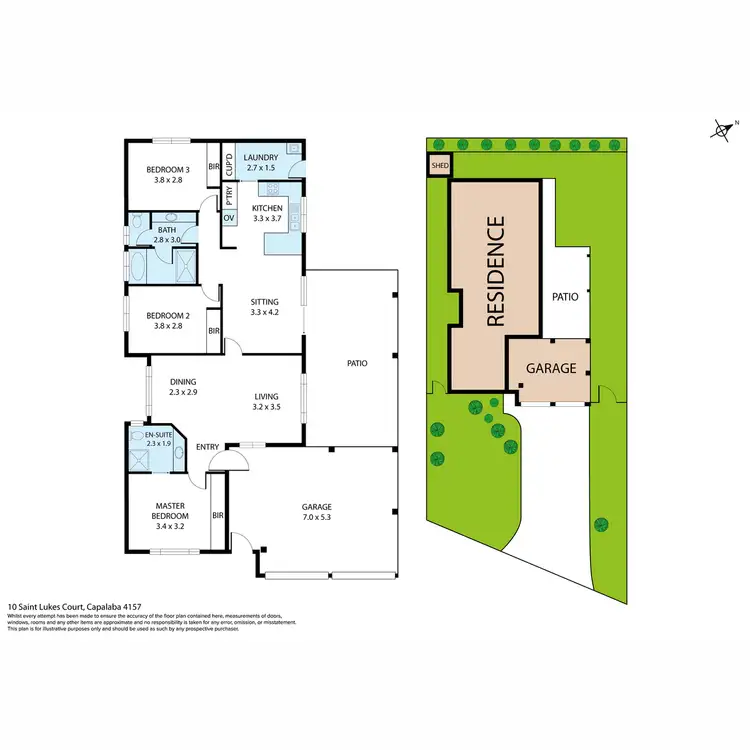 Floorplan of Homely house listing, 10 St Lukes Court, Capalaba QLD 4157