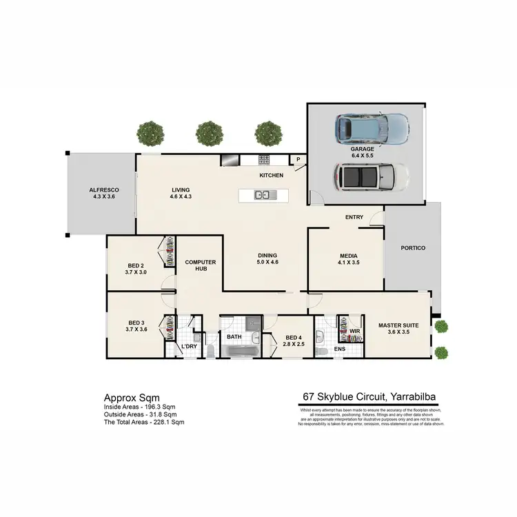 Floorplan of Homely house listing, 67 Skyblue Circuit, Yarrabilba QLD 4207