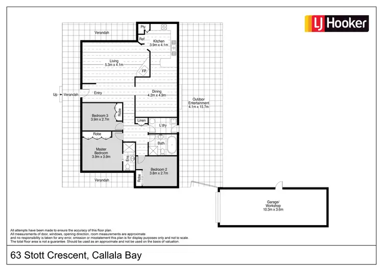Floorplan of Homely house listing, 63 Stott Crescent, Callala Bay NSW 2540