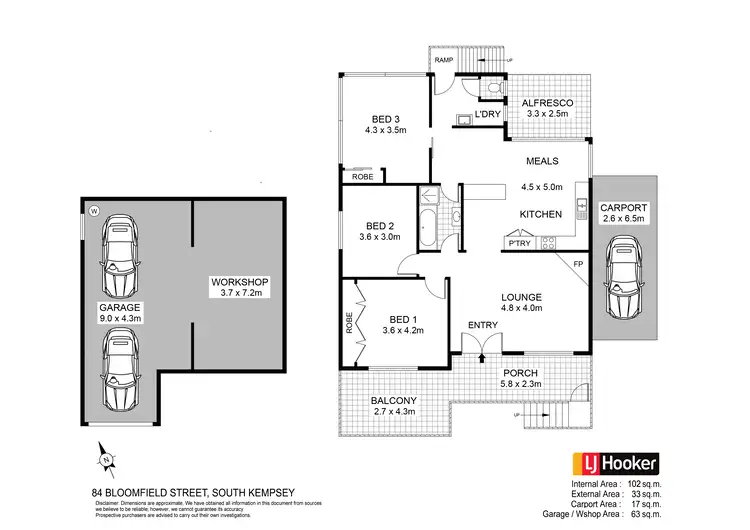 Floorplan of Homely house listing, 84 Bloomfield Street, South Kempsey NSW 2440