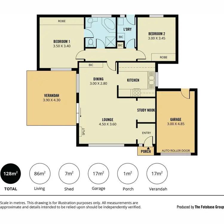 Floorplan of Homely unit listing, 28 Montebello Drive, Salisbury SA 5108