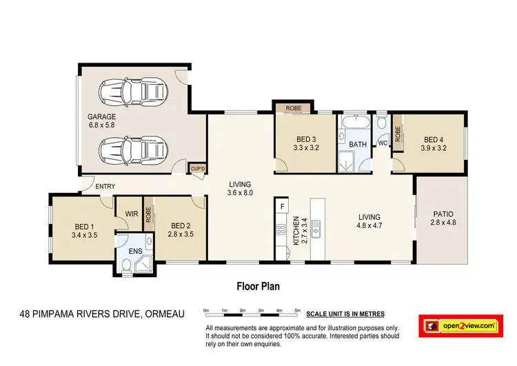 Floorplan of Homely house listing, 48 Pimpama Rivers Drive, Ormeau QLD 4208