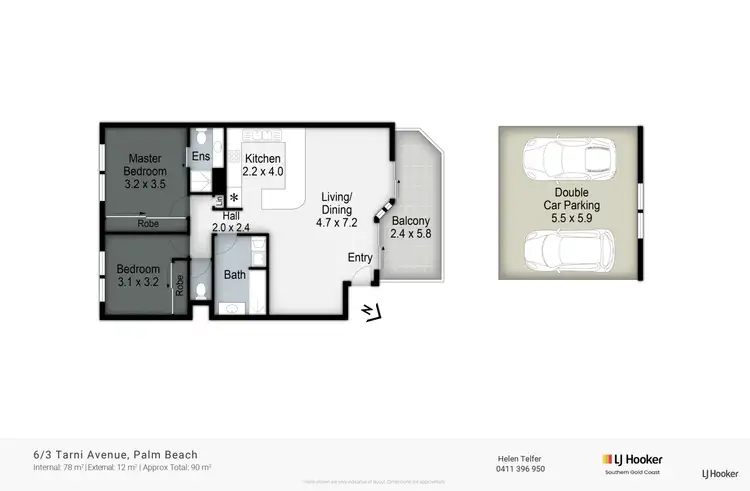 Floorplan of Homely unit listing, 6/3 Tarni Avenue, Palm Beach QLD 4221