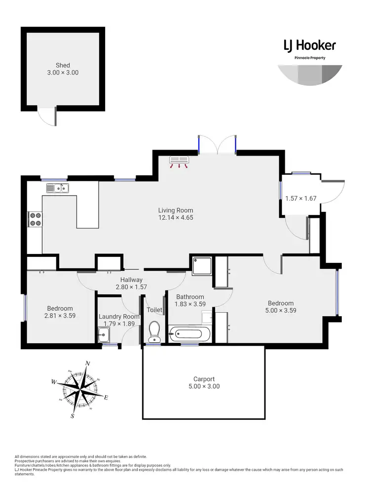 Floorplan of Homely unit listing, Unit 6/21 Balmain Street, Glenorchy TAS 7010