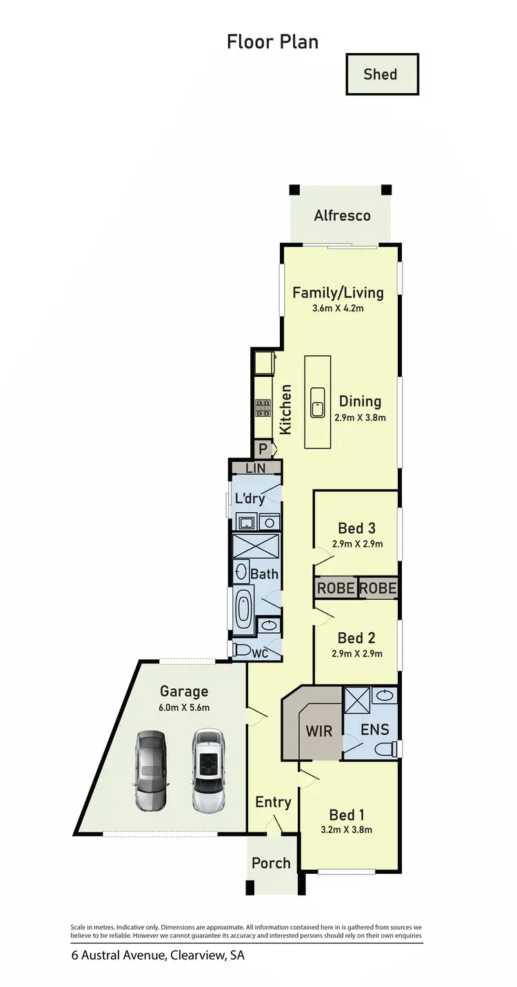 Floorplan of Homely house listing, 6 Austral Ave, Clearview SA 5085