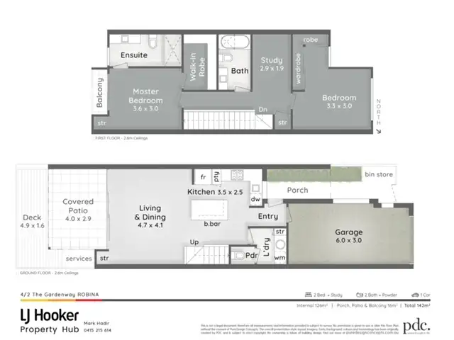 Floorplan of Homely townhouse listing, 4/2 The Gardenway, Robina QLD 4226