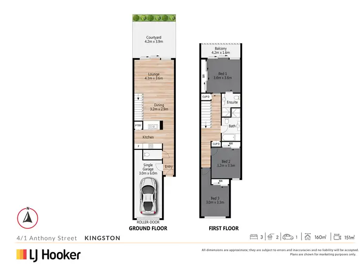 Floorplan of Homely townhouse listing, Unit 4/1-5 Anthony Street, Kingston QLD 4114