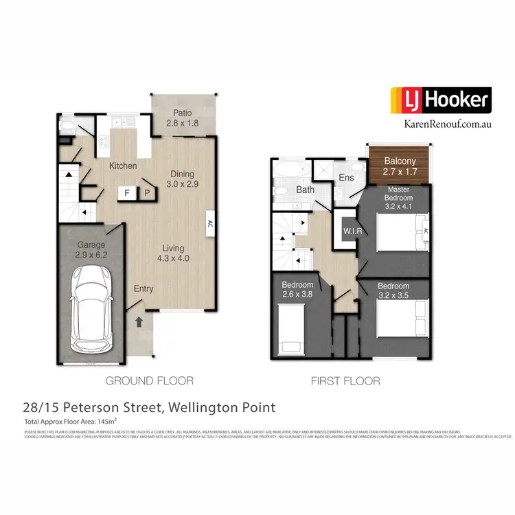 Floorplan of Homely townhouse listing, 28/17 Peterson Street, Wellington Point QLD 4160
