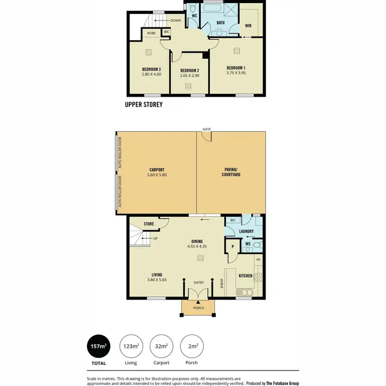 Floorplan of Homely townhouse listing, 7/6 Cobblers Court, Mawson Lakes SA 5095