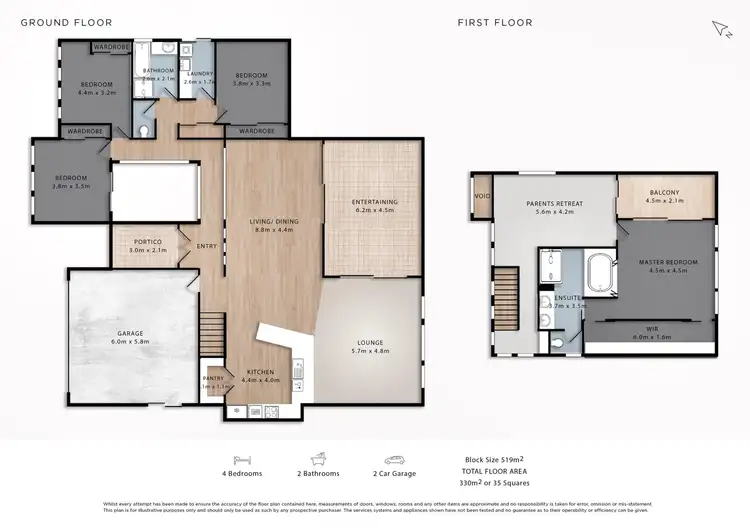 Floorplan of Homely house listing, 46 Mapleton Circuit, Varsity Lakes QLD 4227