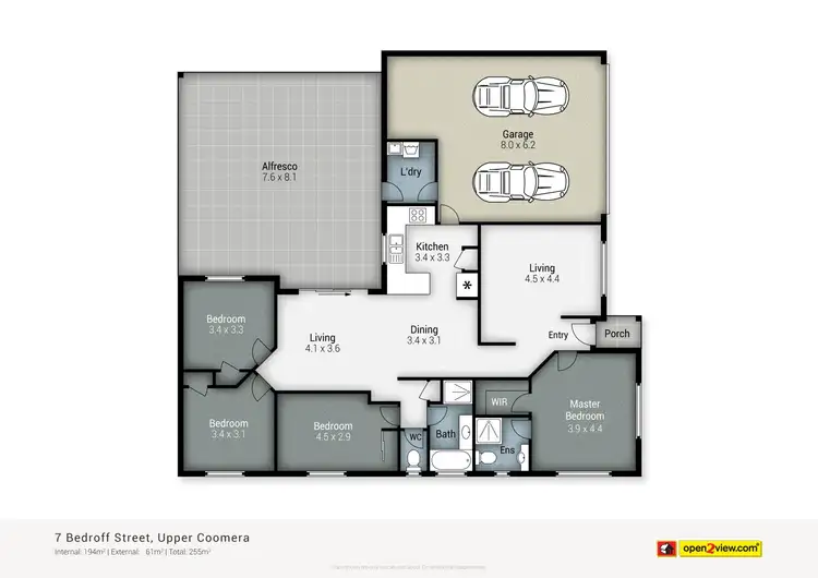 Floorplan of Homely house listing, 7 Bedroff Street, Upper Coomera QLD 4209