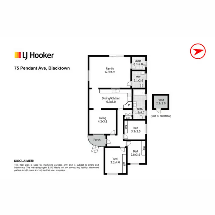Floorplan of Homely house listing, 75 Pendant Avenue, Blacktown NSW 2148
