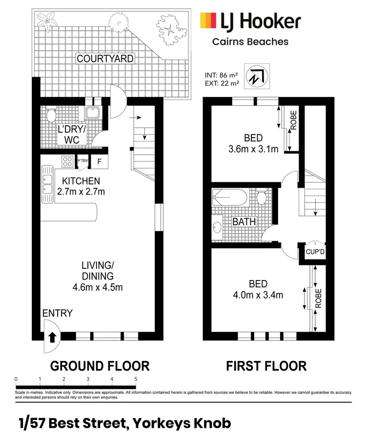 Floorplan of Homely townhouse listing, 1/57 Best Street, Yorkeys Knob QLD 4878