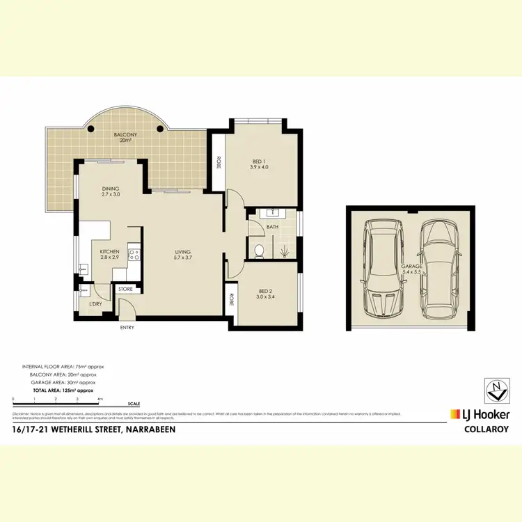 Floorplan of Homely apartment listing, 16/17-21 Wetherill Street, Narrabeen NSW 2101