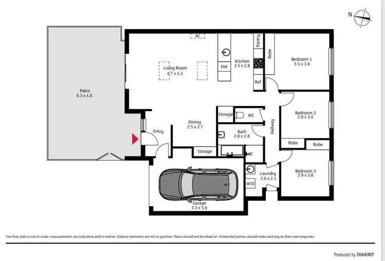 Floorplan of Homely house listing, 4 Schrieber Place, Bonner ACT 2914