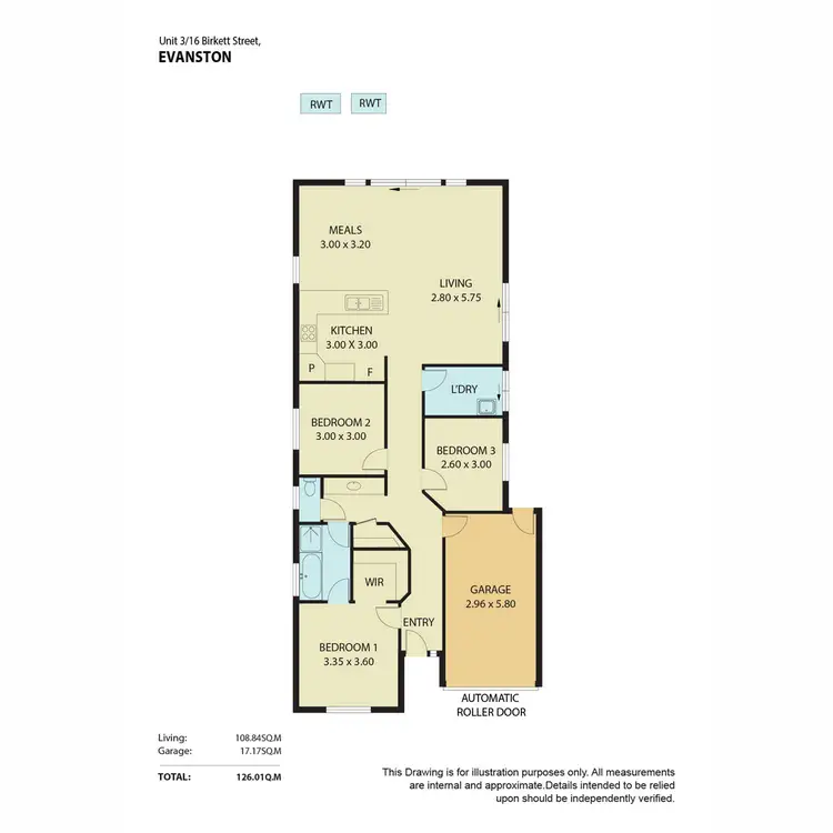 Floorplan of Homely house listing, 3/16 Birkett Street, Evanston SA 5116