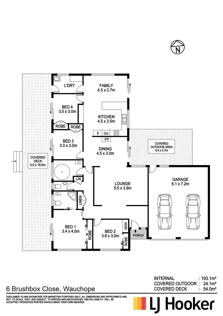Floorplan of Homely house listing, 6 Brushbox Close, Wauchope NSW 2446