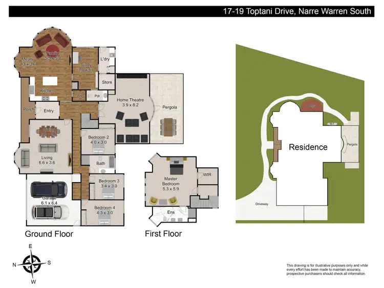 Floorplan of Homely house listing, 17-19 Toptani Drive, Narre Warren South VIC 3805
