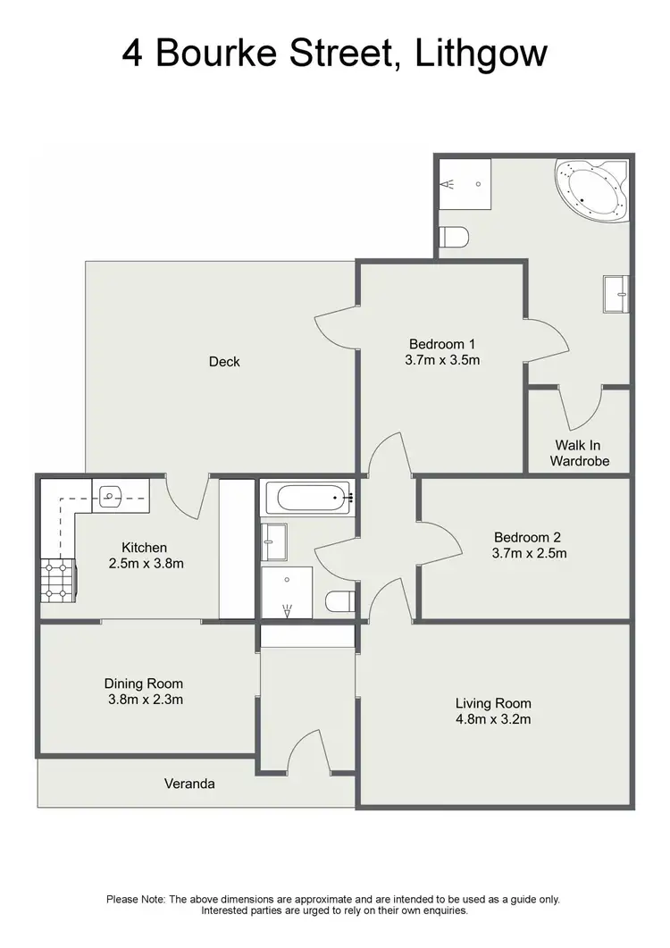 Floorplan of Homely house listing, 4 Bourke Street, Lithgow NSW 2790