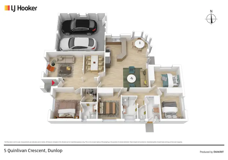 Floorplan of Homely house listing, 5 Quinlivan Crescent, Dunlop ACT 2615