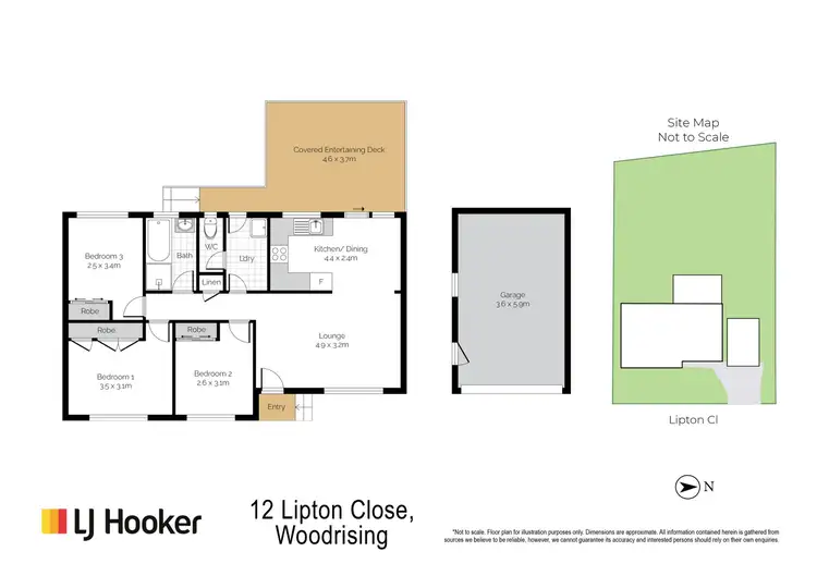 Floorplan of Homely house listing, 12 Lipton Close, Woodrising NSW 2284