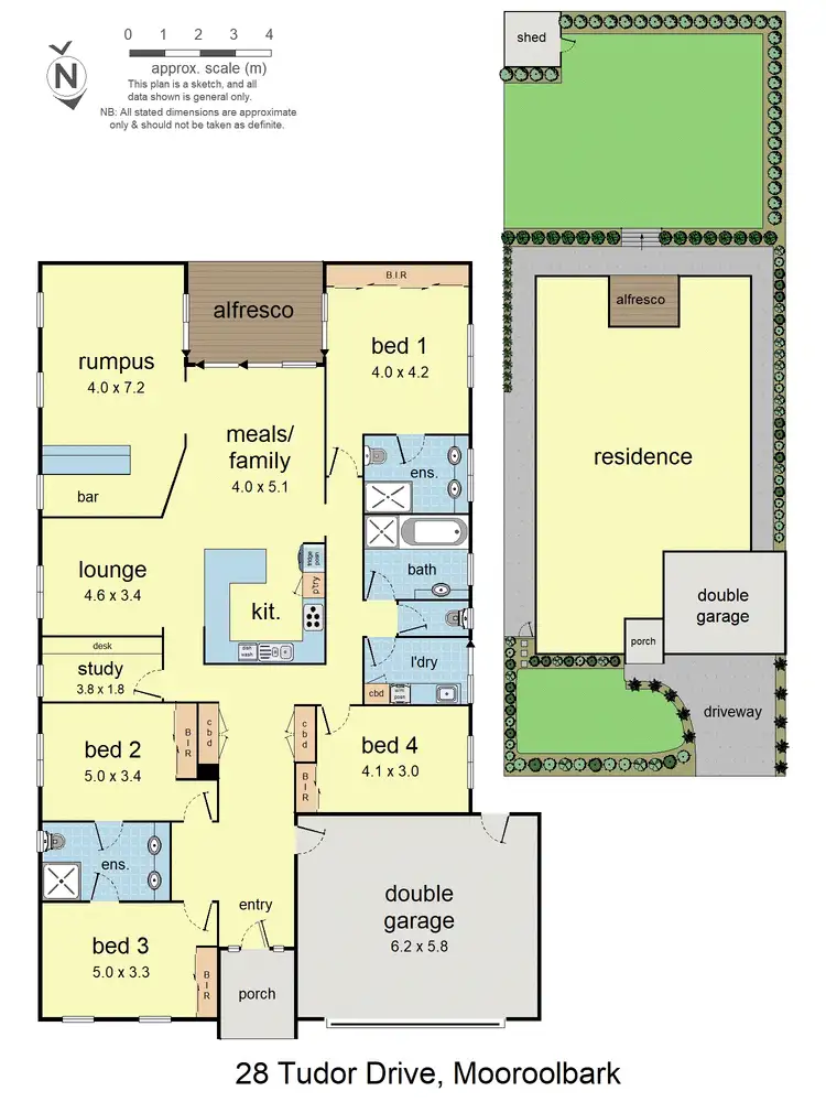 Floorplan of Homely house listing, 28 Tudor Drive, Mooroolbark VIC 3138