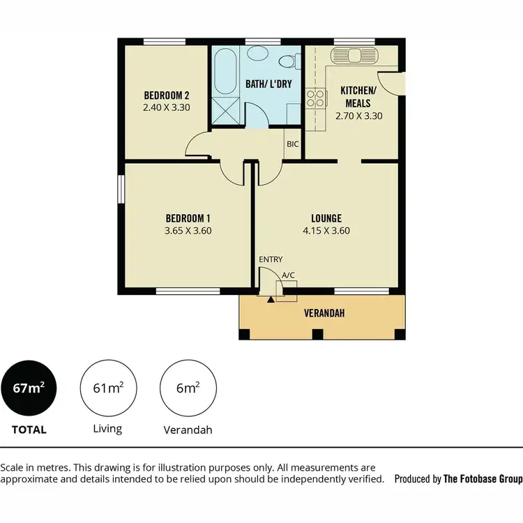 Floorplan of Homely unit listing, 67/47 Jarvis Road, Elizabeth Vale SA 5112