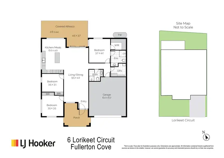 Floorplan of Homely house listing, 6 Lorikeet Circuit, Fullerton Cove NSW 2318