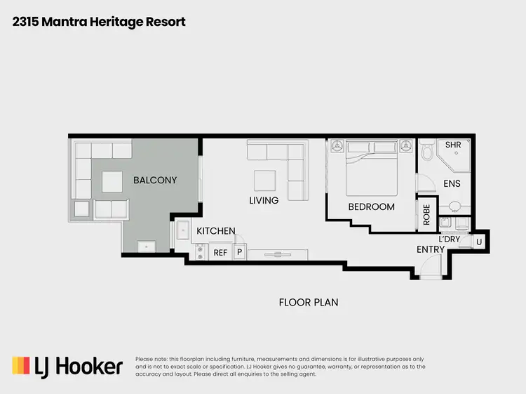 Floorplan of Homely unit listing, 2315 Mantra Heritage/21 Macrossan Street, Port Douglas QLD 4877
