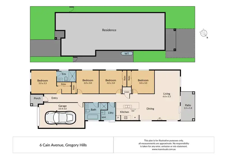 Floorplan of Homely house listing, 6 Cain Avenue, Gregory Hills NSW 2557