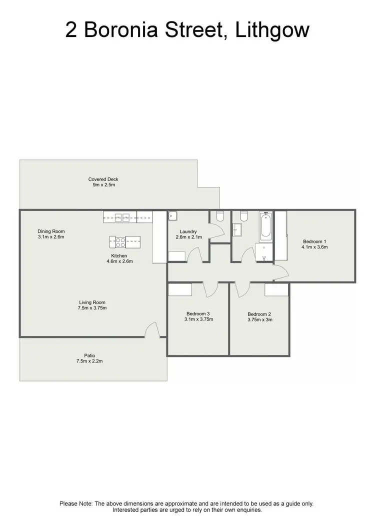 Floorplan of Homely house listing, 2 Boronia Street, Lithgow NSW 2790