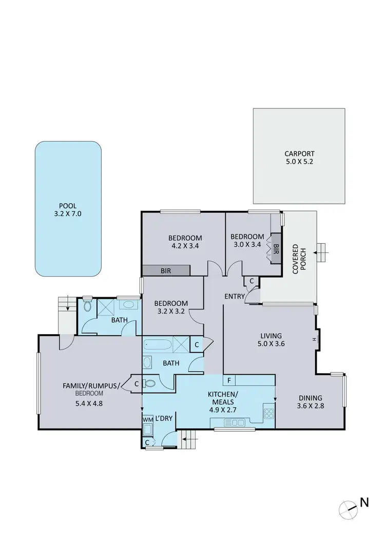 Floorplan of Homely house listing, 22 Compton Street, Mitcham VIC 3132