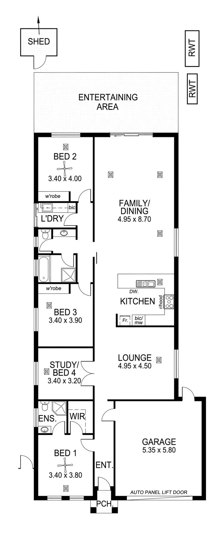 Floorplan of Homely house listing, 54 Tarranna Avenue, Park Holme SA 5043
