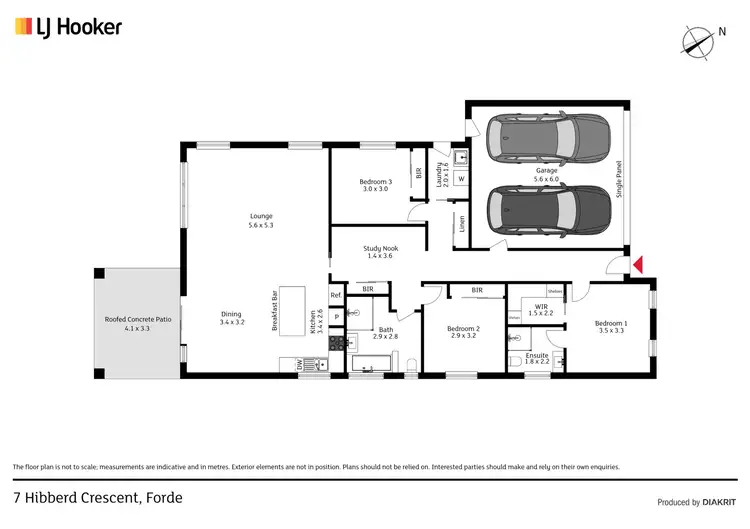 Floorplan of Homely house listing, 7 Hibberd Crescent, Forde ACT 2914