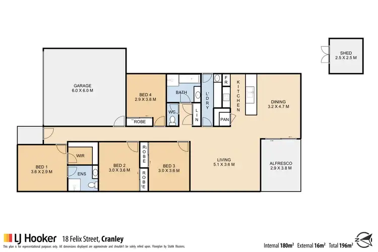 Floorplan of Homely house listing, 18 Felix Street, Cranley QLD 4350