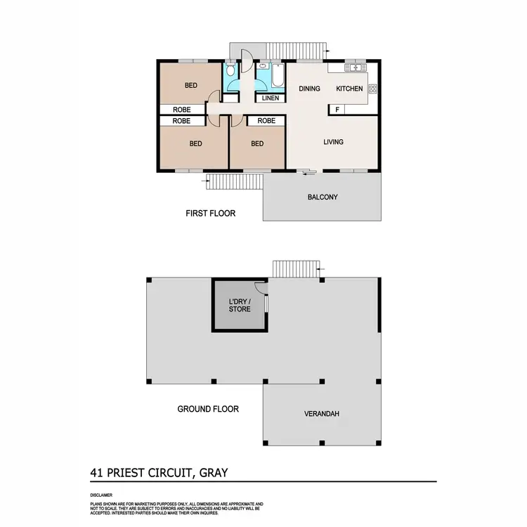 Floorplan of Homely house listing, 41 Priest Circuit, Gray NT 830