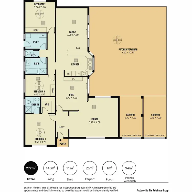 Floorplan of Homely house listing, 4 Donovan Street, Greenwith SA 5125