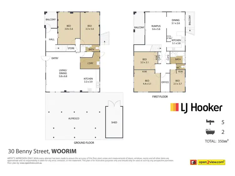 Floorplan of Homely house listing, 30 Benny Street, Woorim QLD 4507