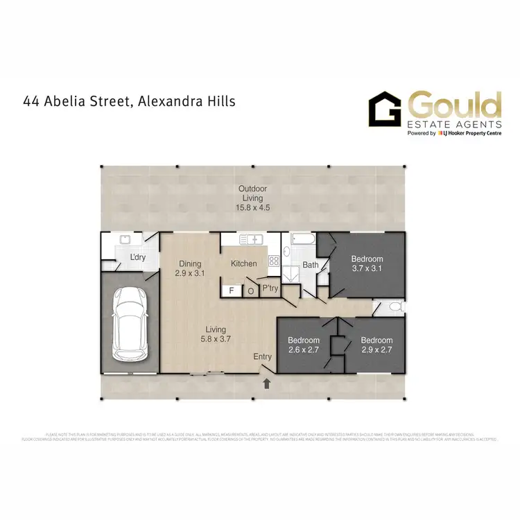 Floorplan of Homely house listing, 44 Abelia Street, Alexandra Hills QLD 4161