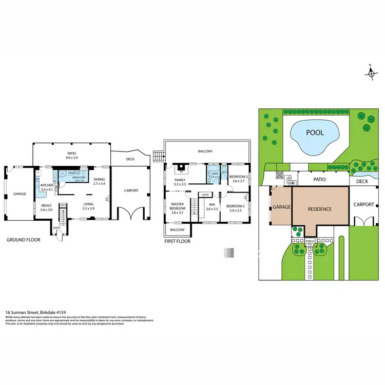 Floorplan of Homely house listing, 16 Surman Street West, Birkdale QLD 4159