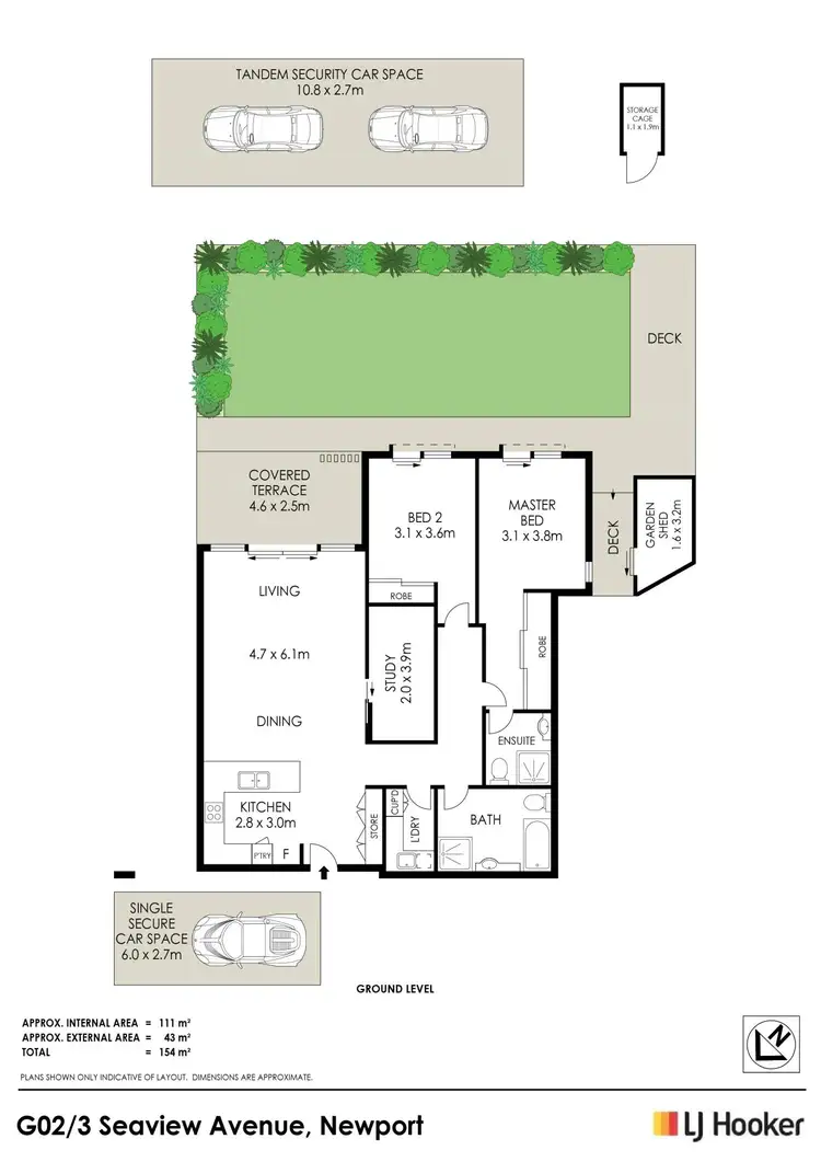 Floorplan of Homely unit listing, G02/3 Seaview Avenue, Newport NSW 2106