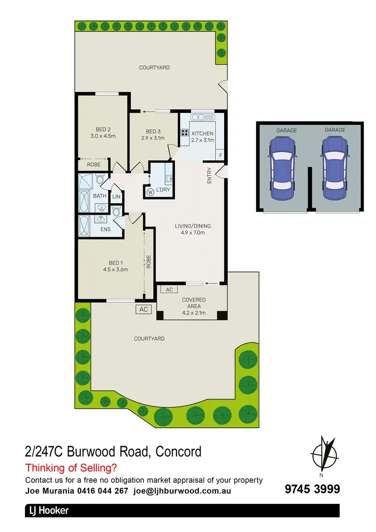 Floorplan of Homely unit listing, 2/247C Burwood Road, Concord NSW 2137