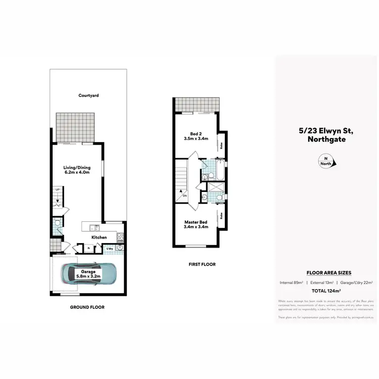 Floorplan of Homely townhouse listing, 5/23 Elwyn Street, Northgate QLD 4013