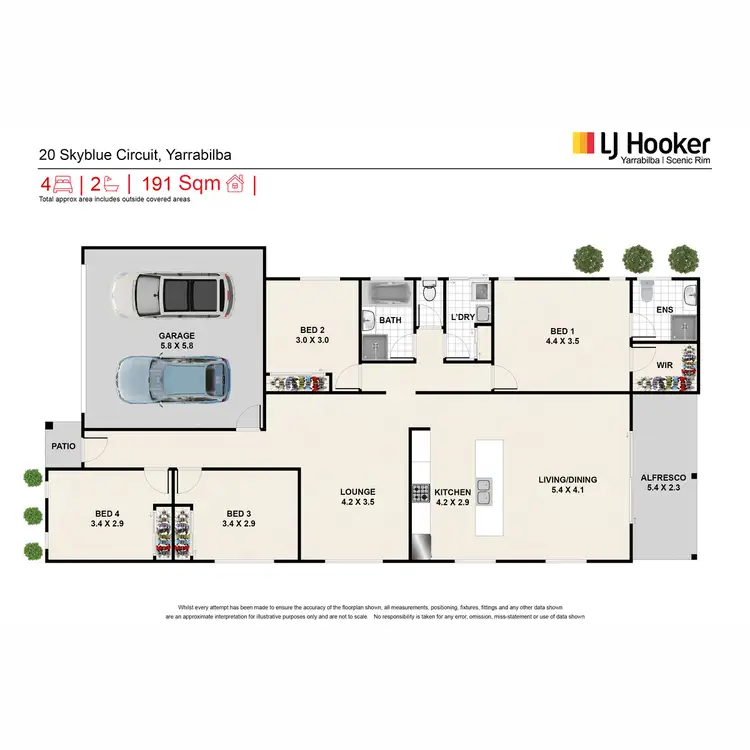 Floorplan of Homely house listing, 20 Skyblue Circuit, Yarrabilba QLD 4207